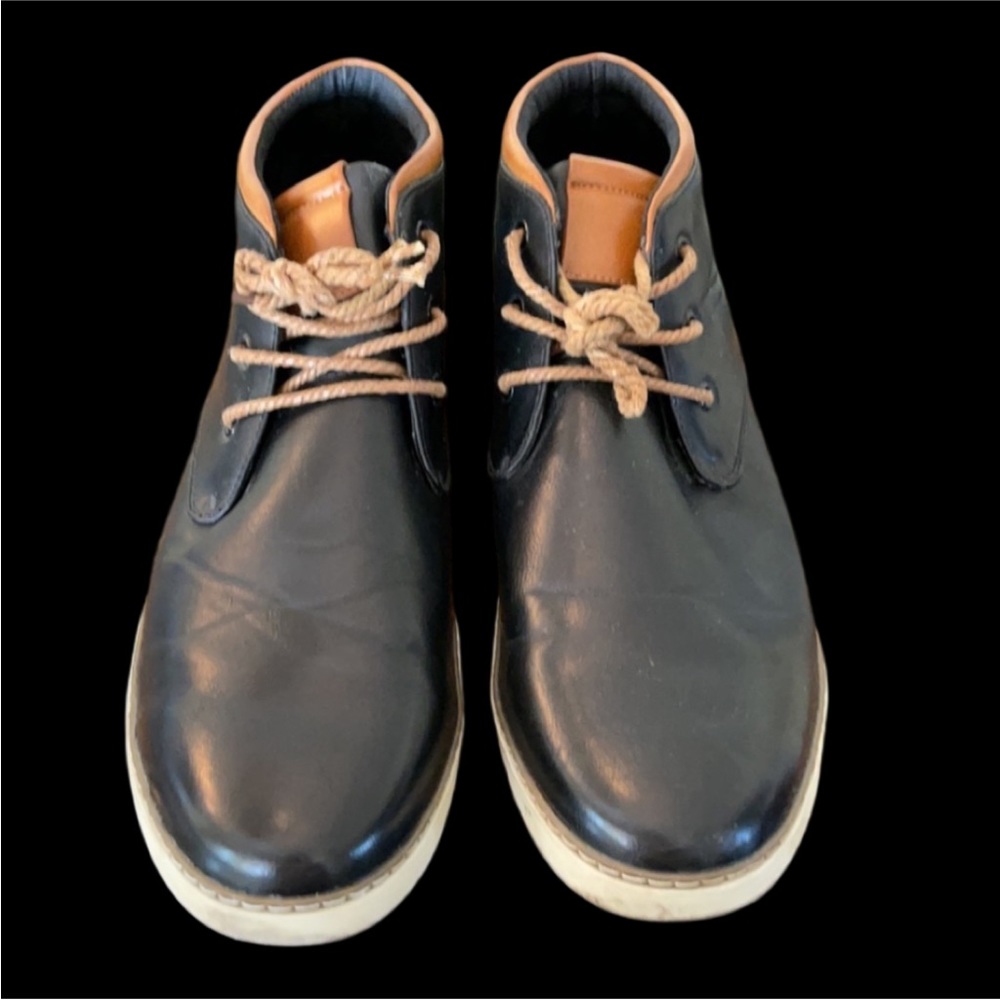 Franco Vanucci Sz 12 Leather Hightop Dress Shoe